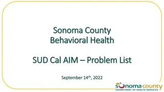 Problem List in Behavioral Health