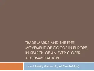 Exploring Trade Marks and Free Movement of Goods in Europe