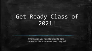 Senior Year Prep: Class of 2021 Essential Information & Dates