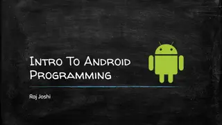 Android Programming Essentials and Setup Guide