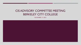 Berkeley City College CIS Program Overview
