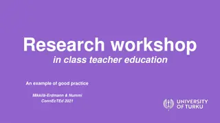 Effective Research Workshop for Class Teacher Education