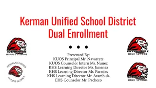 Dual Enrollment Opportunities at Kerman Unified School District