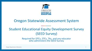 Oregon Statewide SEED Survey: Student Educational Equity Insights