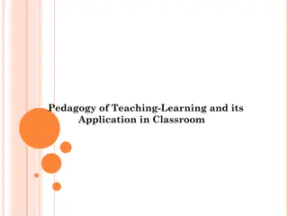 Effective Teaching-Learning Methods and Applications in Classroom