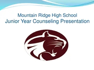 Junior Year Counseling Resources at Mountain Ridge High School