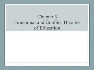 Theories of Education: Functional vs. Conflict Perspectives
