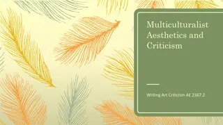 Challenging Western Art Narratives: Multiculturalist Aesthetics & Criticism