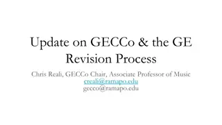 GE Revision Process and Updates at Ramapo College