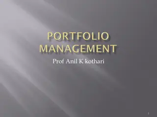 PORTFOLIO MANAGEMENT