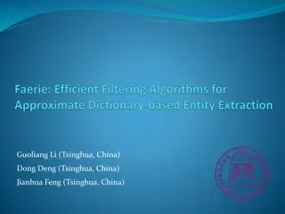 Advanced Entity Extraction Techniques and Algorithms