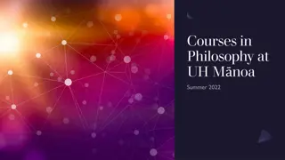 Discover Philosophy Courses at UH Manoa