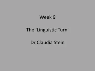 The Linguistic Turn: Philosophy, Language, and Human Experience