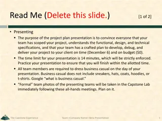 Crafted Project Plan Presentation