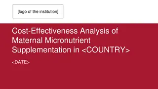 Transitioning to Multiple Micronutrient Supplementation: Cost-Effectiveness Analysis