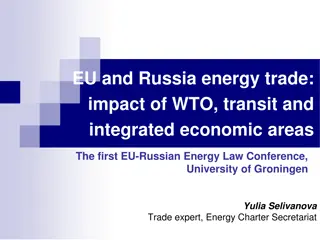 Impact of EU-Russia Energy Trade Regulations on Transit and WTO