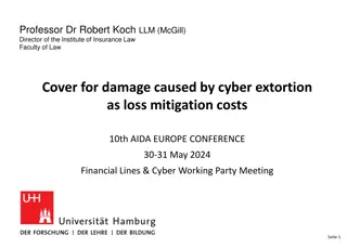 Insurance Law: Cover for Cyber Extortion Damage and Mitigation Costs