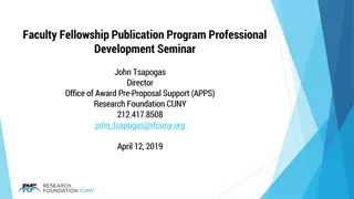 Faculty Fellowship Publication Program at CUNY Research Foundation