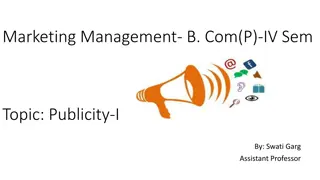 Publicity in Marketing Management for B.Com Students