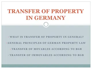 Property Transfer in German Law