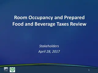 Room Occupancy and Taxes Review Stakeholders