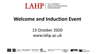 Welcome and Induction Event - LAHP Team, Vision, Funding, Equality