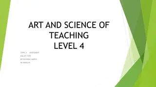 Assessment Principles and Methods in Teaching - Maluti TVET Bethlehem Campus
