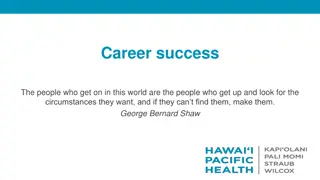 Path to Career Success and Personal Growth
