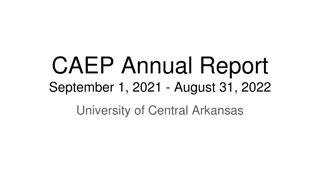 University of Central Arkansas CAEP Annual Report Insights