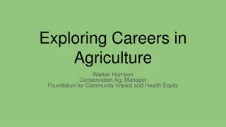 Exploring Careers in Agriculture: Opportunities in Sustainable Farming and Conservation