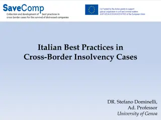 Italian Best Practices in Cross-Border Insolvency Cases