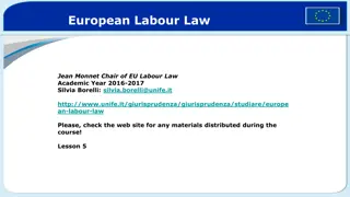 EU Labour Law: Free Movement Rights for Workers and Citizens
