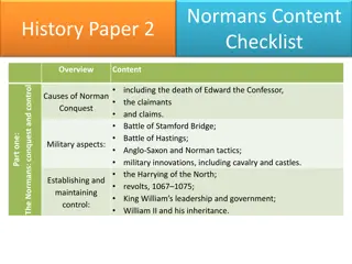 Norman Conquest and Control: Battles, Government, and Church