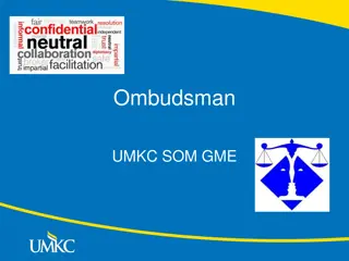 Role of Ombudsman in Graduate Medical Education