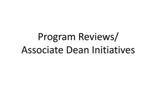 Program Review Initiatives and Accomplishments Update