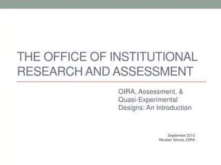 Introduction to OIRA and Assessment Techniques