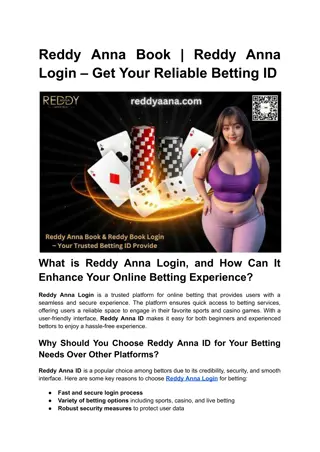 Reddy Anna Book _ Reddy Anna Login – Get Your Reliable Betting ID