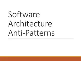 Recognizing Software Architecture Anti-Patterns