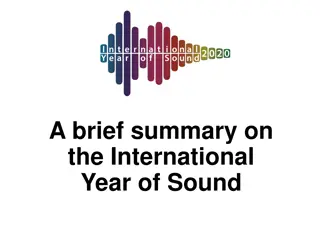 International Year of Sound Events and Competitions