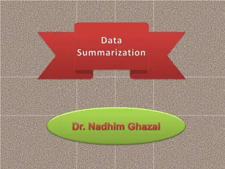 Data Summarization: Central Tendency, Distribution, Skewness, and Kurtosis