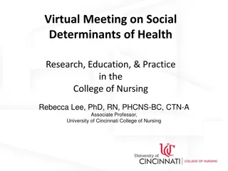 Exploring Social Determinants of Health Research and Practice in Nursing