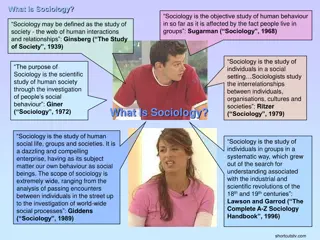 Sociology: Study of Human Behavior in Social Contexts