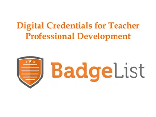 Revolutionizing Teacher Professional Development with Digital Credentials