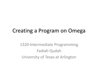 Omega 1320 Programming Guide: Create, Edit, and Save Programs Easily
