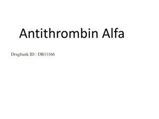 Antithrombin Alfa and Its Clinical Applications
