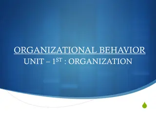 Organizational Behavior in the Workplace