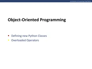 Exploring Object-Oriented Programming in Python