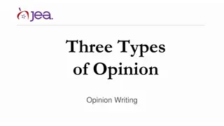 Opinion Writing in Editorial and Column Formats