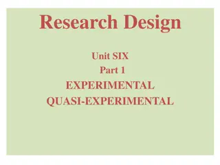 Characteristics of Experimental Studies: Manipulation, Control, Randomization