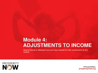 Adjustments to Income for Tax Purposes